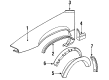 Pontiac Fender Splash Shield Diagram - 12397830