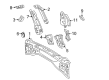 2008 Pontiac Vibe Floor Pan Diagram - 88969699