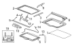 GMC Sunroof Cable Diagram - 89044586