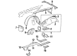 Cadillac Fender Splash Shield Diagram - 25665145