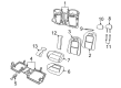 2004 Pontiac GTO Seat Cushion Pad Diagram - 92144769