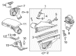 Cadillac CTS Air Filter Diagram - 23379135