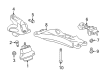 2014 Cadillac CTS Engine Mount Bracket Diagram - 20841857