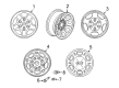Chevy Silverado 1500 Wheel Cover Diagram - 12472838
