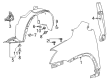 Chevy Trax Fender Splash Shield Diagram - 94531746