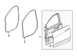 2023 Chevy Traverse Door Seal Diagram - 84222076