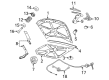 Pontiac GTO Body Mount Hole Plug Diagram - 92138599