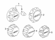 GMC Wheel Cover Diagram - 9597782