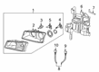 2005 Chevy Silverado 2500 HD Headlight Diagram - 10396912