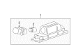 2018 Cadillac XTS Light Socket Diagram - 13251936