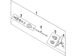 Cadillac DeVille Axle Shaft Diagram - 26003284