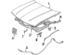 1993 Chevy Corsica Hood Latch Diagram - 22579922