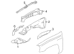 2006 Chevy Trailblazer Fender Splash Shield Diagram - 15766372