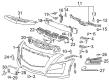 Cadillac CTS Bumper Diagram - 84033409