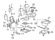 2007 Saturn Relay Seat Cushion Pad Diagram - 89043057