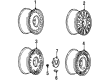 Cadillac Wheel Cover Diagram - 3542619