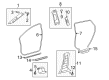 2009 Pontiac Vibe Door Seal Diagram - 19184762