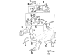 Chevy Classic Fender Splash Shield Diagram - 22603519