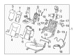 2022 Cadillac XT5 Seat Cushion Pad Diagram - 84683013