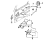 Chevy C3500 Mirror Cover Diagram - 19180215