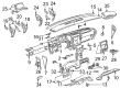 Saturn Dash Panel Vent Portion Covers Diagram - 25789443