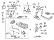 2005 Chevy Silverado 2500 HD Center Console Base Diagram - 88986684