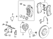 Chevy Corvette Brake Backing Plate Diagram - 84876465