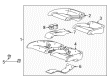 Cadillac Seat Cushion Pad Diagram - 23240968