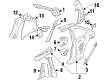 Saturn SC2 Floor Pan Diagram - 21124061