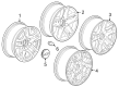 Chevy Silverado 1500 Wheel Cover Diagram - 85157260