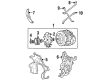 Chevy C2500 Suburban Alternator Bracket Diagram - 10069979