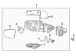2014 Buick LaCrosse Side View Mirrors Diagram - 22901583