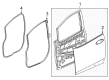 Chevy Bolt EV Weather Strip Diagram - 42562284