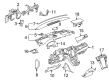 2008 Cadillac Escalade EXT Dash Panel Vent Portion Covers Diagram - 22845831