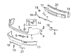 Saturn Bumper Diagram - 15922555
