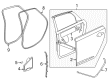 2017 Cadillac XTS Door Seal Diagram - 23142208