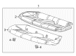 2013 Cadillac ATS Seat Cushion Pad Diagram - 23191908