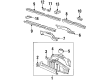 Chevy Lumina APV Fender Splash Shield Diagram - 10262925