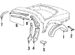 1994 Chevy Corvette Fender Splash Shield Diagram - 10135987
