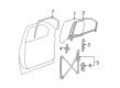 2008 Cadillac Escalade EXT Door Moldings Diagram - 15876882