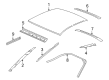 2004 Pontiac Sunfire Weather Strip Diagram - 22658003
