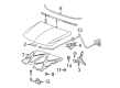 2005 Chevy Silverado 2500 HD Hood Latch Diagram - 15240710