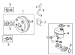 Chevy Silverado 2500 HD Brake Booster Diagram - 19432806