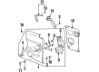 Saturn SC2 Door Handle Diagram - 21300767