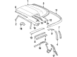 Pontiac Firebird Weather Strip Diagram - 12510764