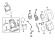 2012 Cadillac SRX Seat Cushion Pad Diagram - 25959731