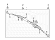 Pontiac G3 Rack And Pinion Diagram - 95918421