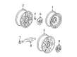 Cadillac Escalade ESV Wheel Cover Diagram - 9597355