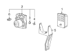 Cadillac SRX Wheel Speed Sensor Diagram - 19244442