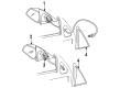 Pontiac Side View Mirrors Diagram - 12335392